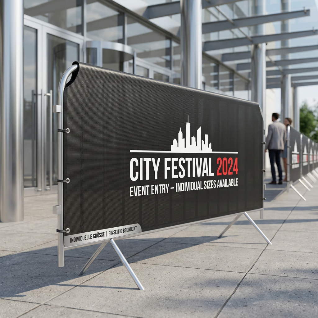 Absperrgitter Banner | individuelle Größe | einseitig bedruckt