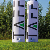 Aufblasbare Werbesäule, bedruckt – mobile Promotion-Stele mit individueller Grafik für Events, Messen & POS, outdoor-geeignet von City Medien Einkaufswelt für Partner in Wiesbaden günstig kaufen und bedrucken lassen