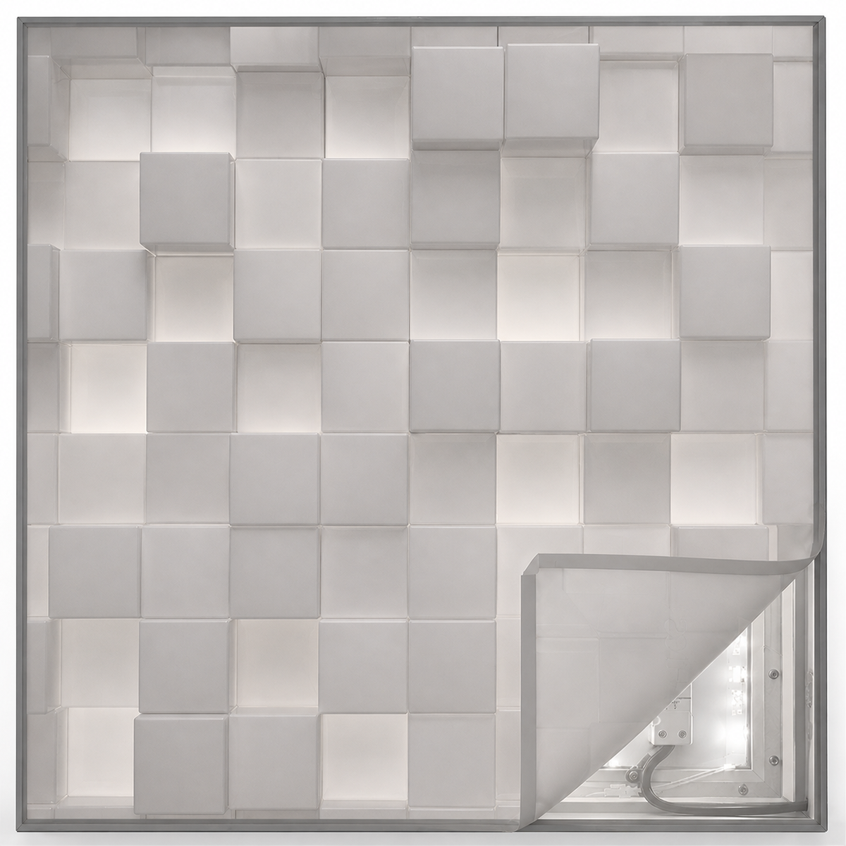 Moss Textil Drucke Durchlicht mit Keder (Sustaina Blacklite)