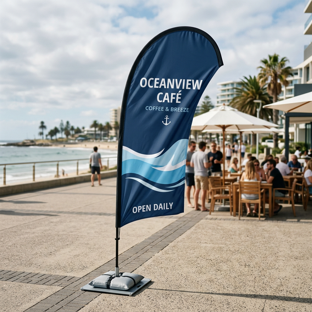 Beachflag Drop | Small (210 cm) | einseitig oder beidseitig bedruckt