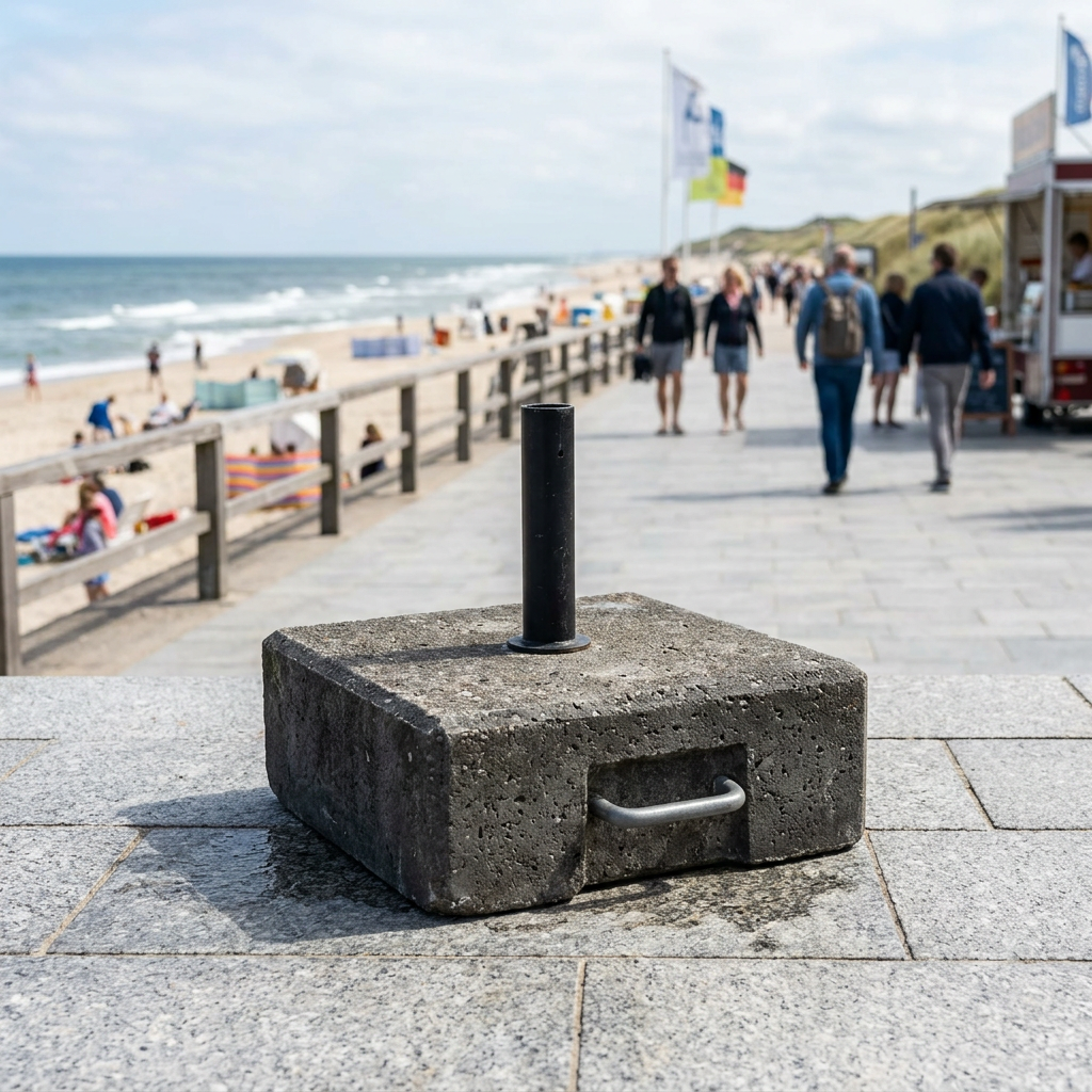 Beachflag Standfuß | Betonfuß 22 kg | ohne Druck