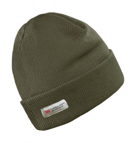 Beanie Mütze olive Frontansicht