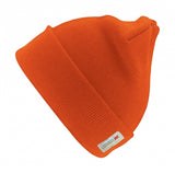 Warme Beanie Mütze neon orange