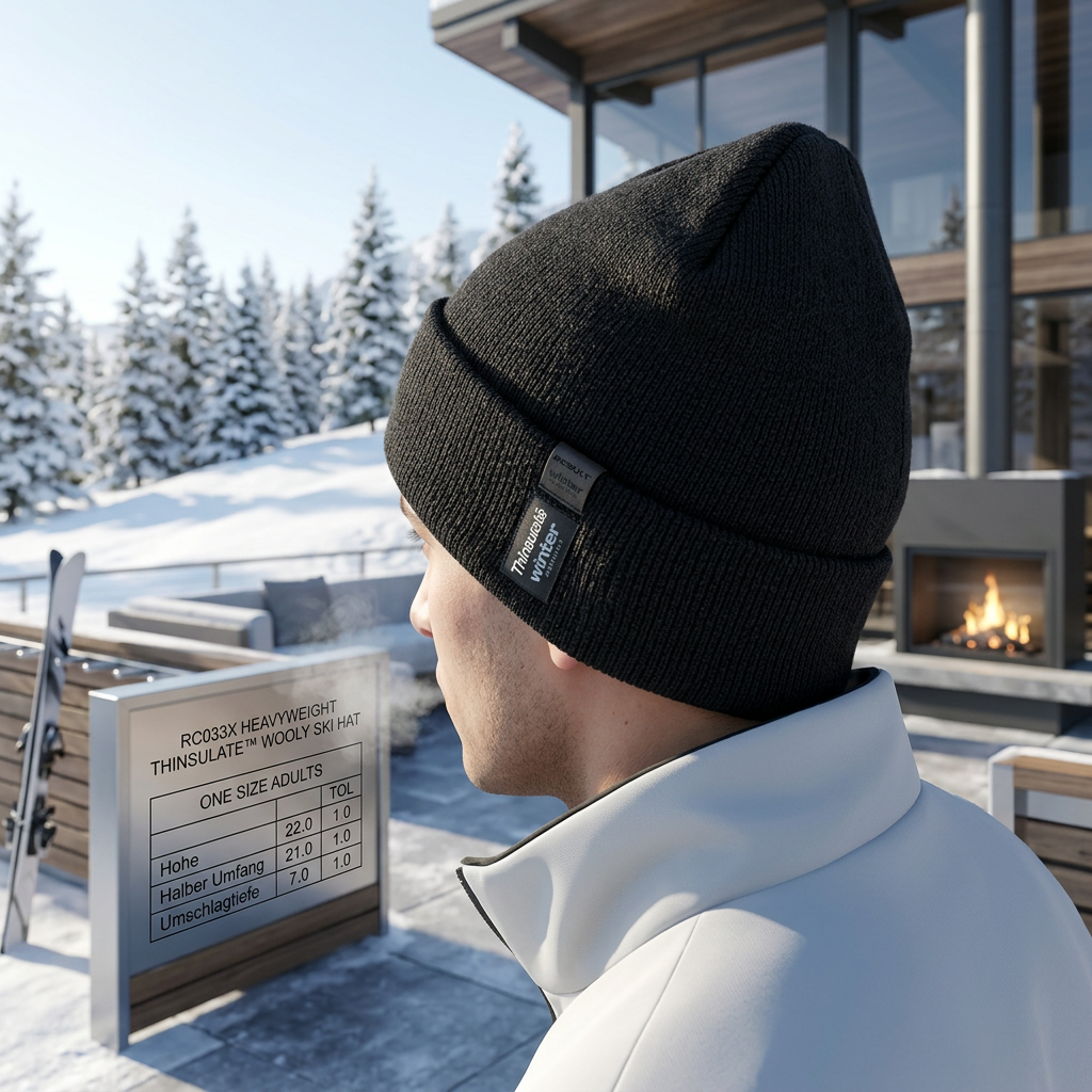 Beanie 60 Grad Heavyweight Thinsulate™ Woolly Ski Hat