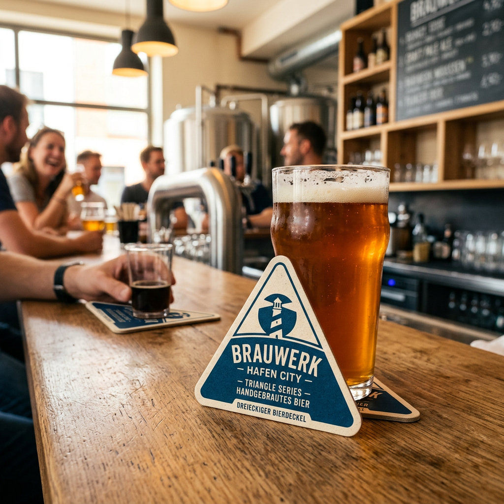 Bierdeckel dreieckig