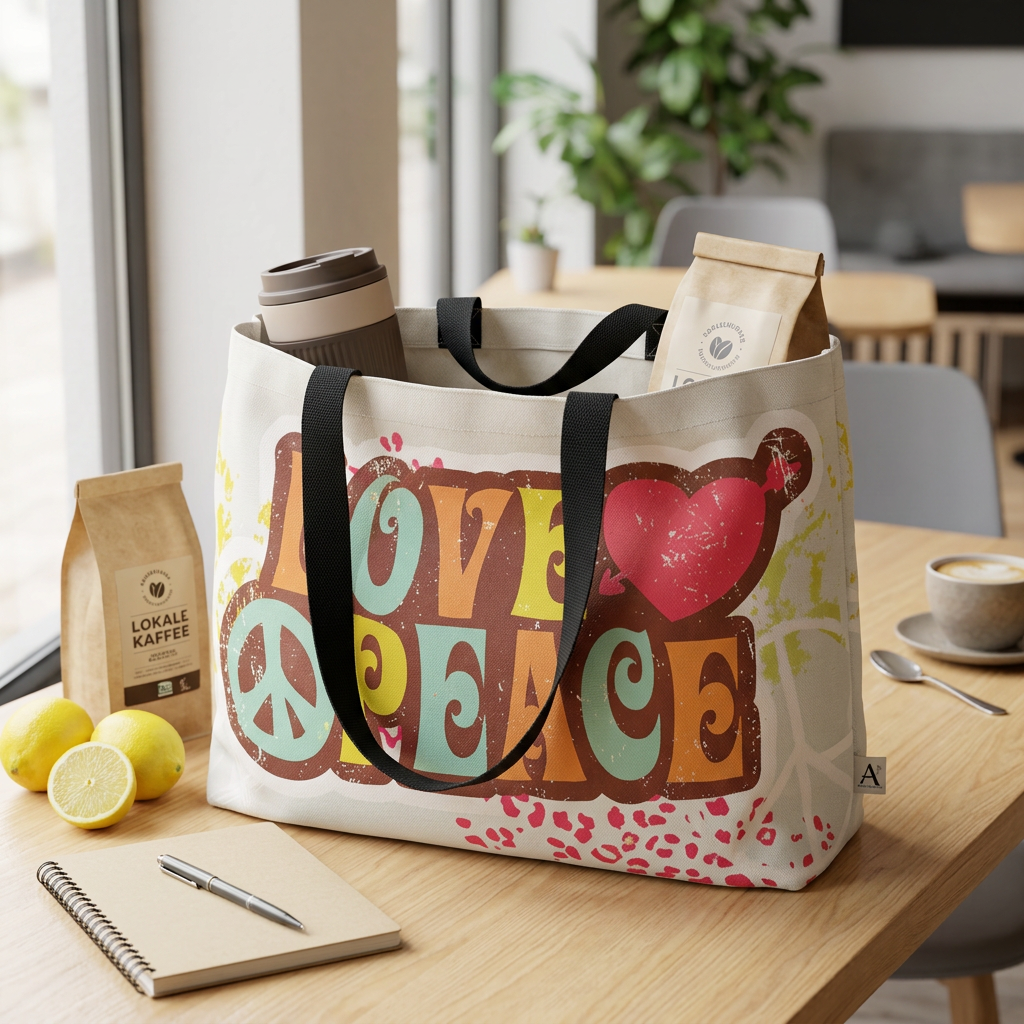Canvas Tragetasche mit Druck