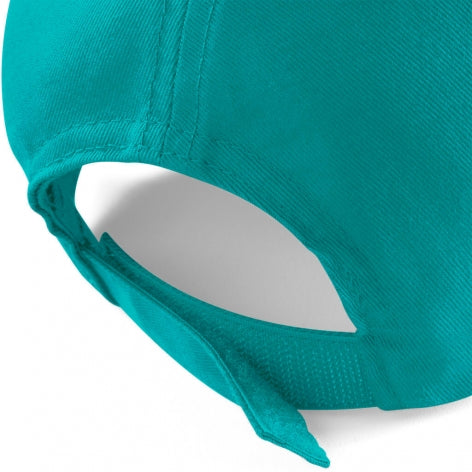 Basecap blau Detailansicht mit Klettverschluß