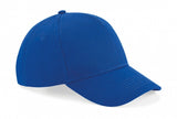 Basecap blau Seitenansicht mit Klettverschluß