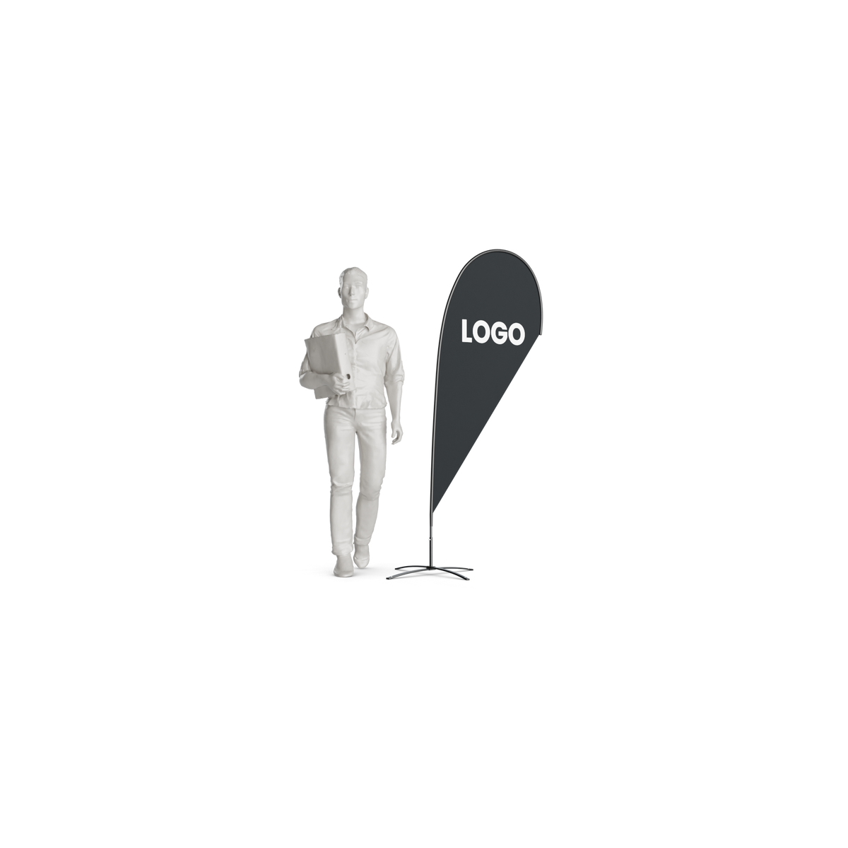 Beachflag Drop – Extra Small (189 cm) in Wiesbaden kaufen auf City Medien Einkaufswelt für Partner