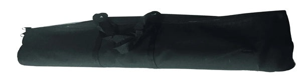 Beachflag Bogen: Eine längliche, schwarze Stofftasche mit zwei Reißverschlüssen und zwei Tragegriffen. Sie dient zum Transport des Fahnensystems, in Wiesbaden bei City Medien Einkaufswelt für Partner