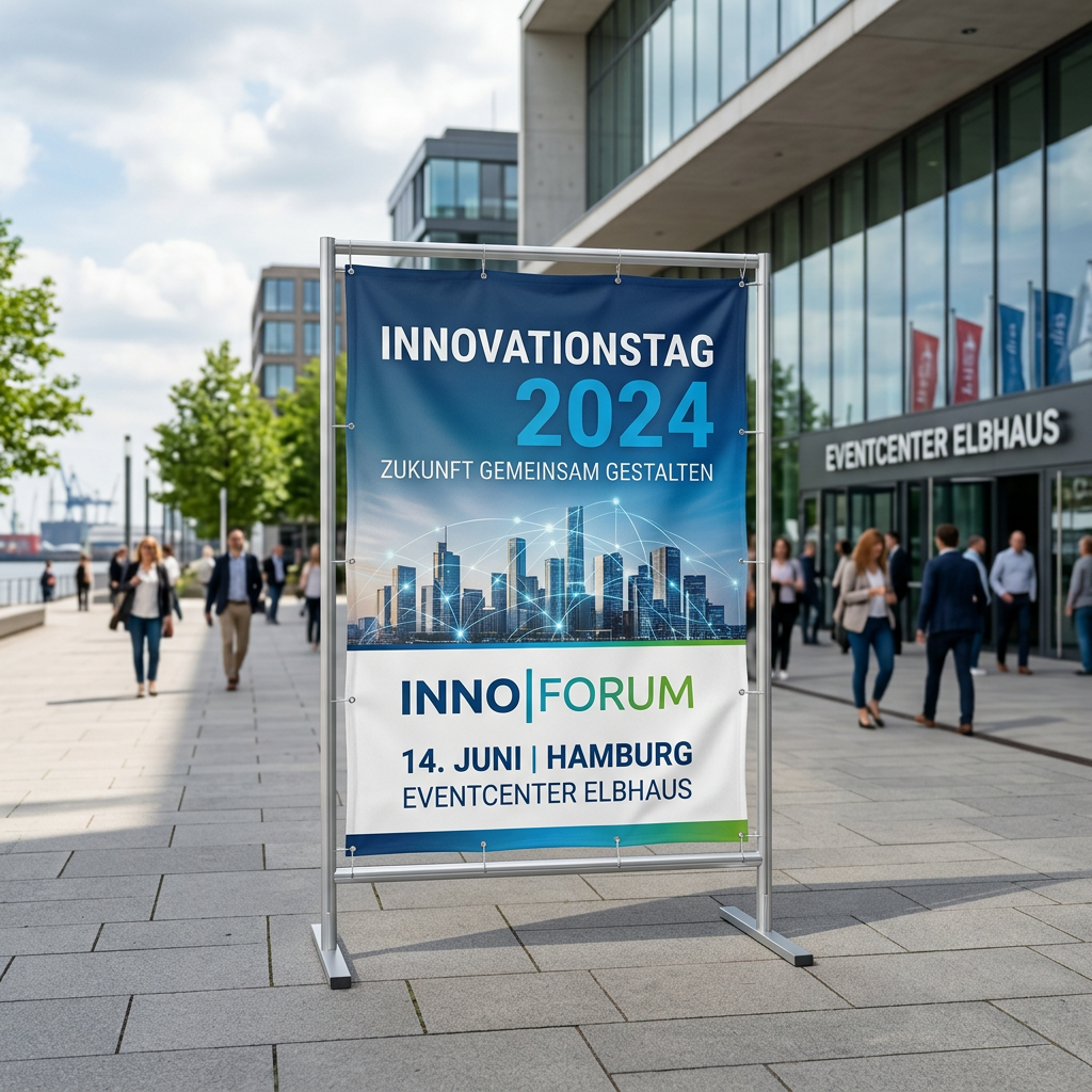 Fahnenstoff Banner | individuelle Größe | einseitig bedruckt