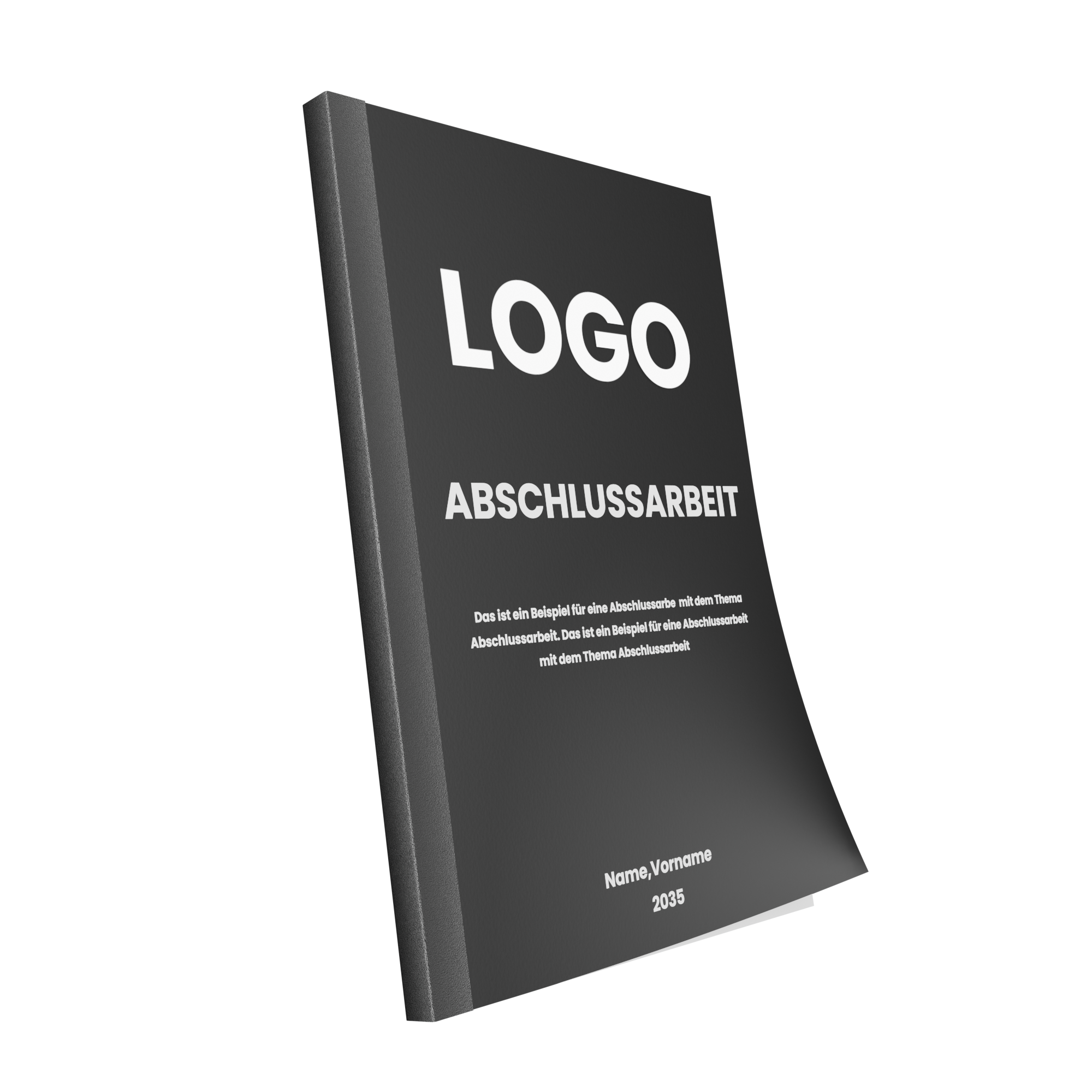 Abschlussarbeit mit Fastback-Bindung und bedrucktem Cover in Wiesbaden kaufen auf City Medien Einkaufswelt für Partner