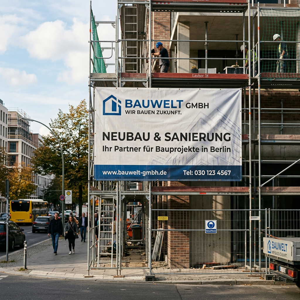 Gerüstbanner | individuelle Größe | einseitig bedruckt