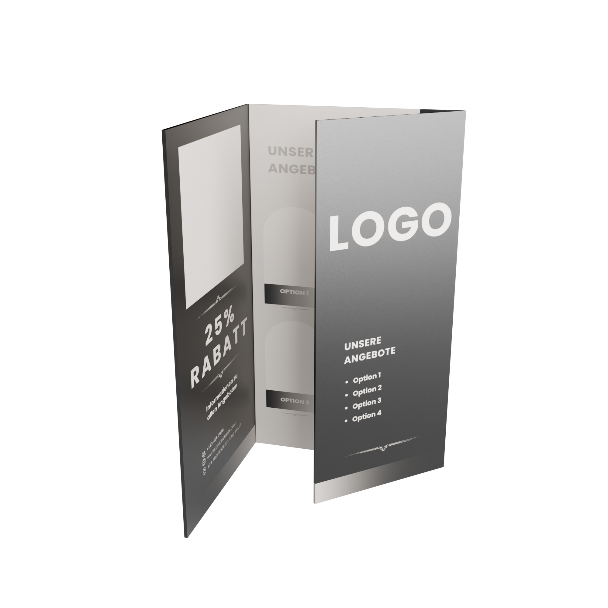 Faltblätter Wickelfalz 6-Seiter DIN A4 in Wiesbaden kaufen auf City Medien Einkaufswelt für Partner