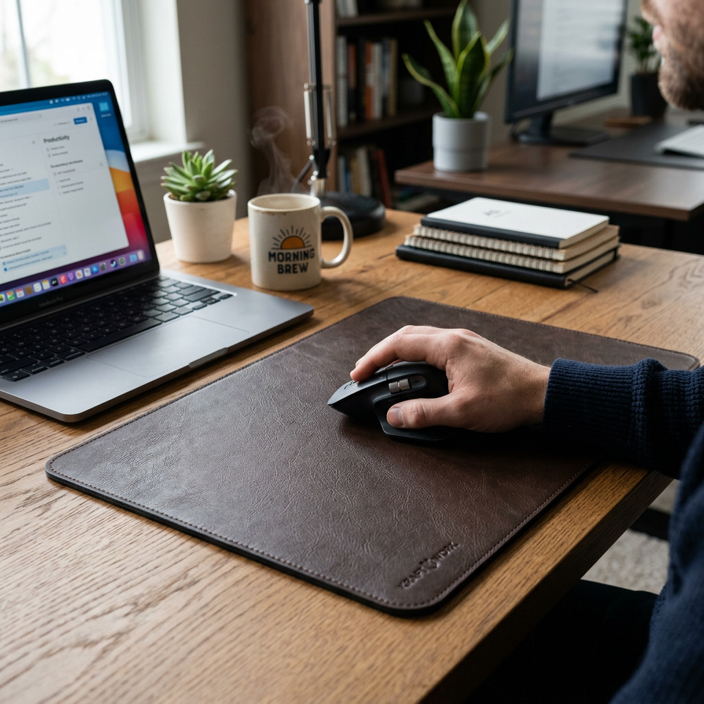 Kunstleder-Mousepads