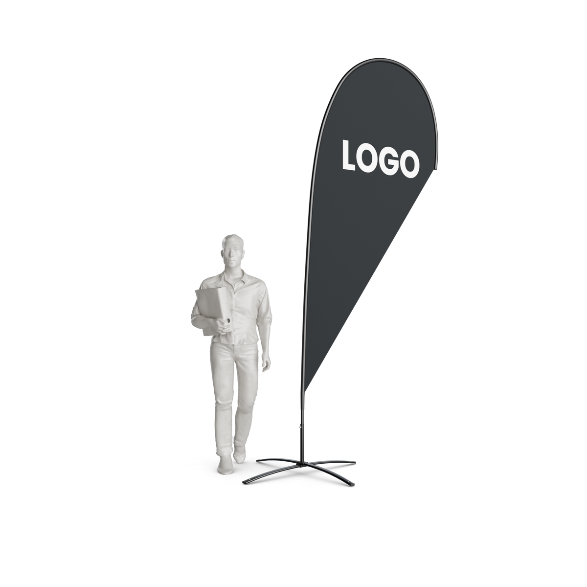Beachflag Drop – Large (350 cm) in Wiesbaden kaufen auf City Medien Einkaufswelt für Partner