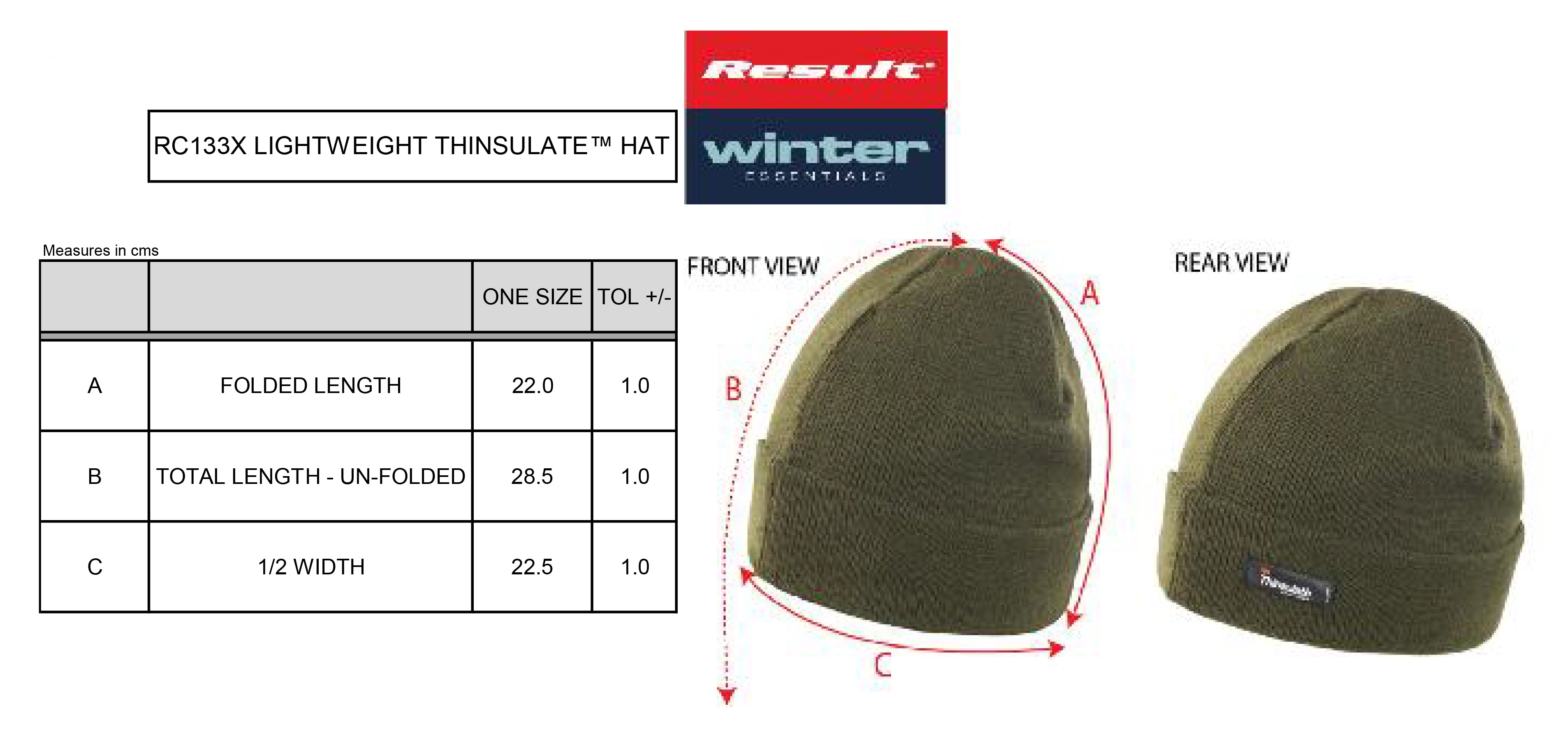 Beanie 60 Grad Lightweight Thinsulate Hat