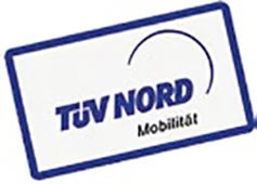 Rechteckiges TÜV NORD Prüfsiegel mit blauer Umrandung und Schriftzug Mobilität – Dachwerbeschild | Wiesbaden | City Medien Einkaufswelt für Partner – Fahrzeugwerbung, Qualitätszertifikat, Werbeschilder – drucken lassen, günstig online bestellen, preiswert