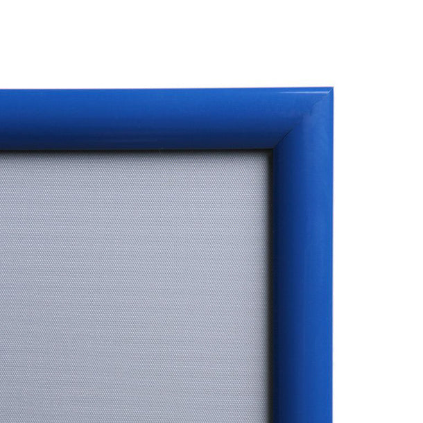 Klapprahmen farbig, Blau – stabiler Alu-Schnapprahmen für Poster/Plakate, schneller Motivwechsel, entspiegelte Folie, City Medien Einkaufswelt für Partner Wiesbaden