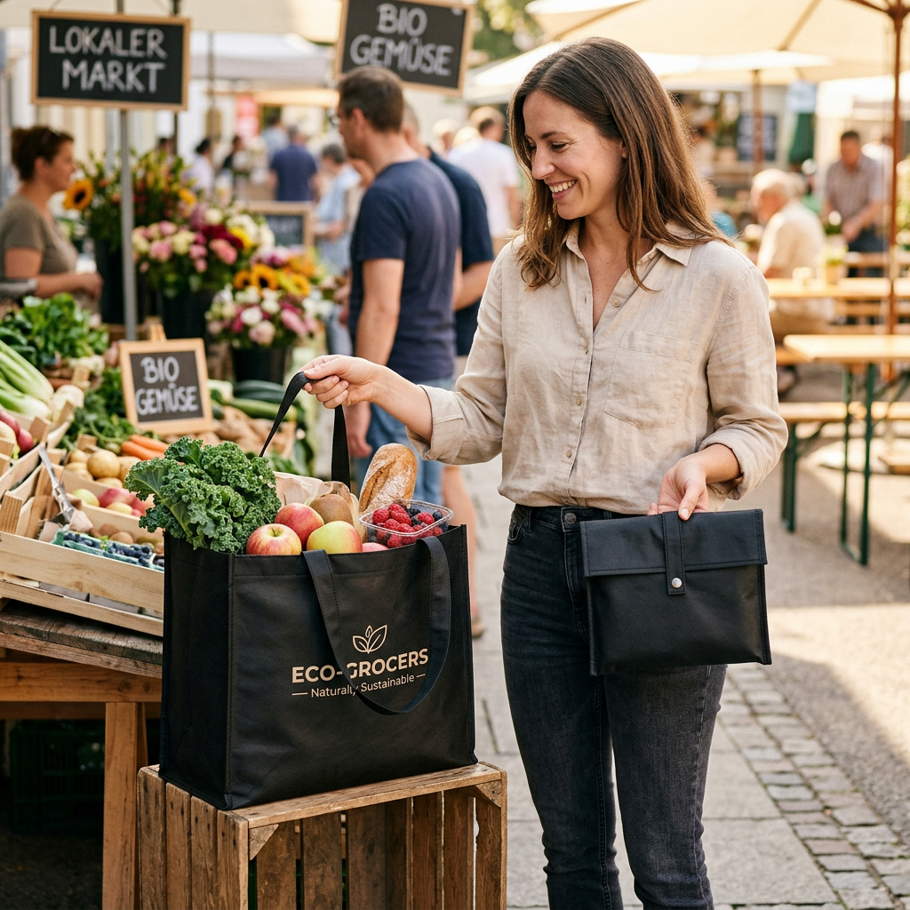 Non-Woven-Taschen, faltbar