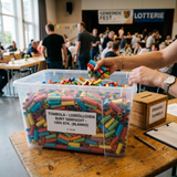 Röllchenlose bunt gemischt Gewinnnummern