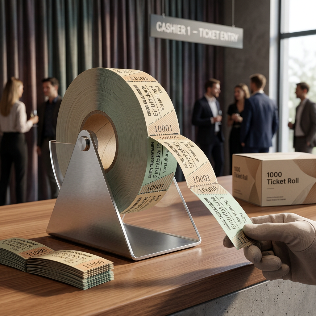 Rolleneintrittskarten (1000 Abrisse) Individualdruck