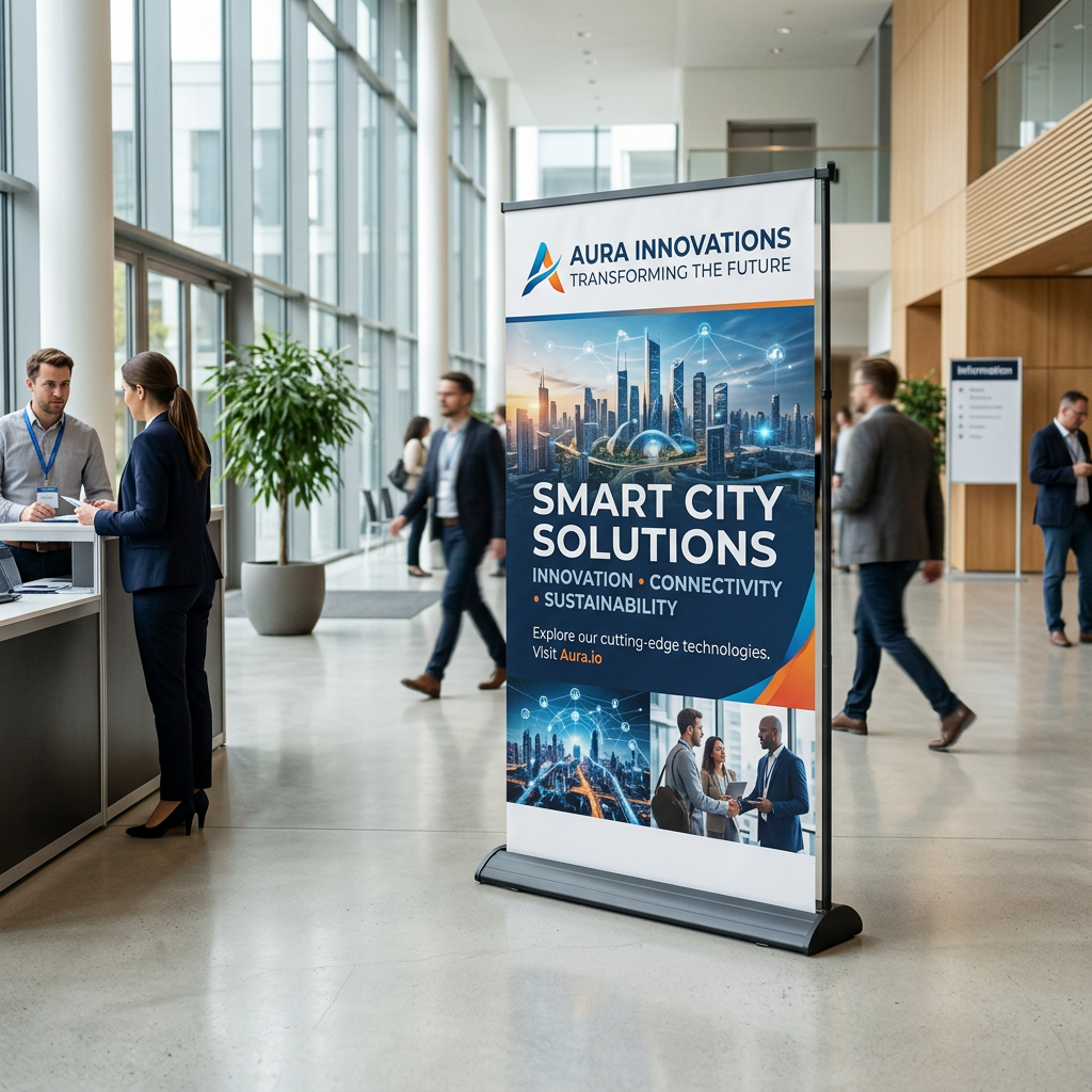 Roll-Up | B 200 cm x H 200 cm | einseitig bedruckt