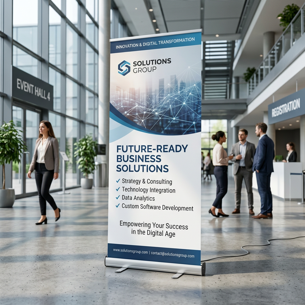 Roll-Up | B 80 cm x H 200 cm | einseitig bedruckt