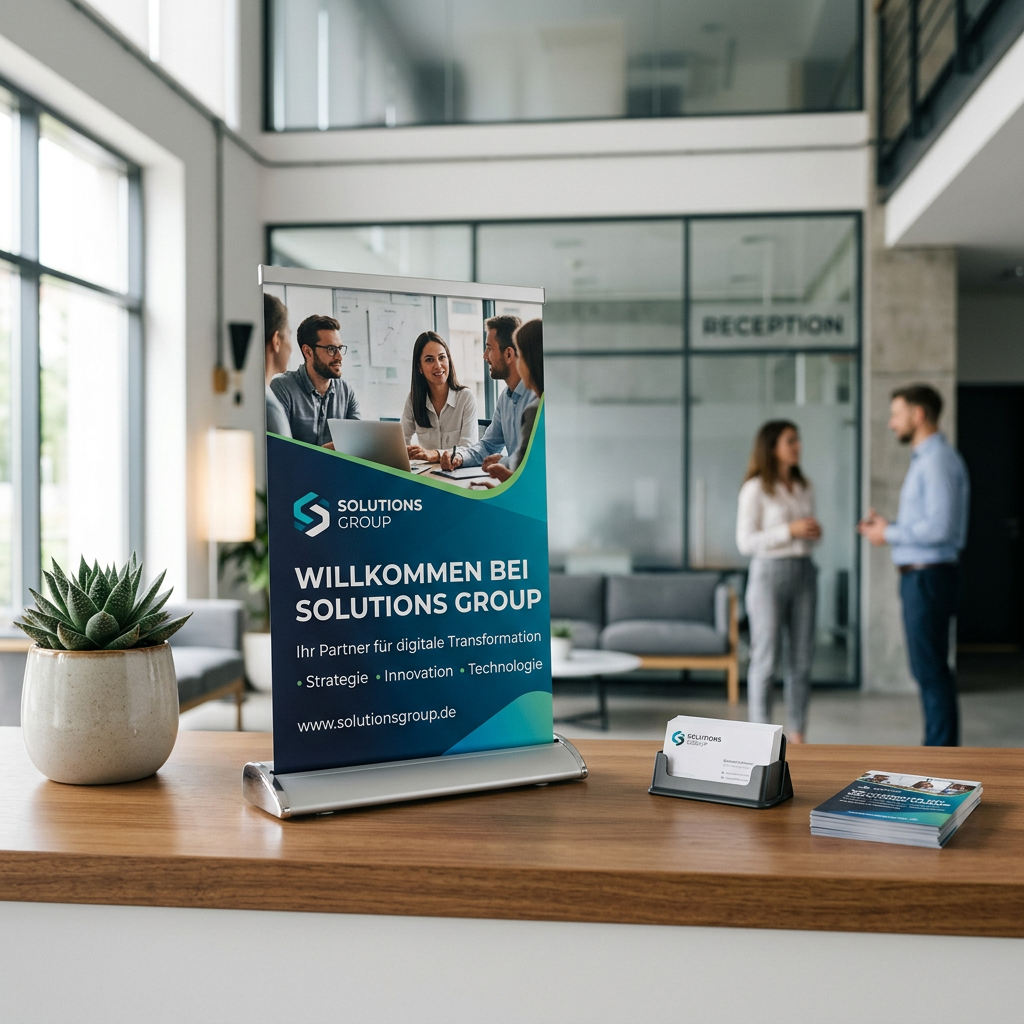 Roll-Up Mini Deluxe | DIN A3 | einseitig bedruckt
