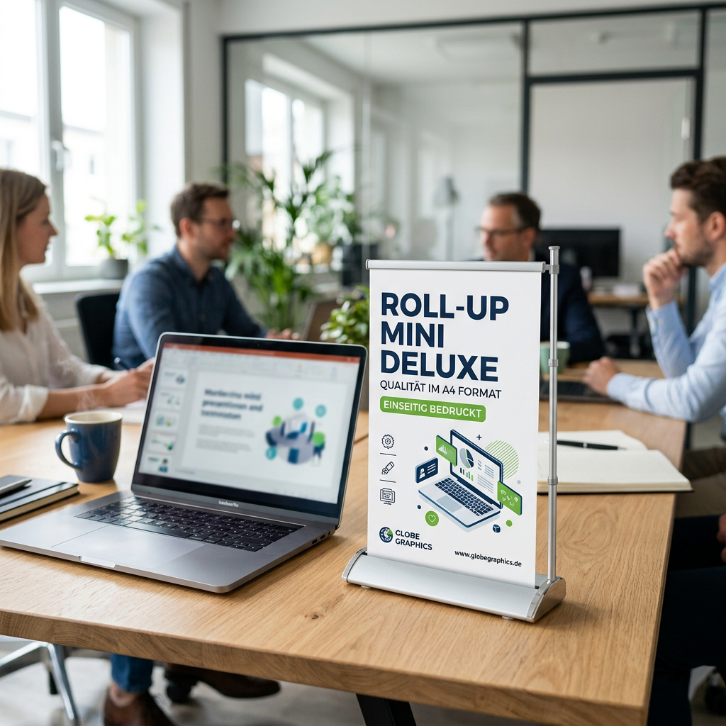 Roll-Up Mini Deluxe | DIN A4 | einseitig bedruckt