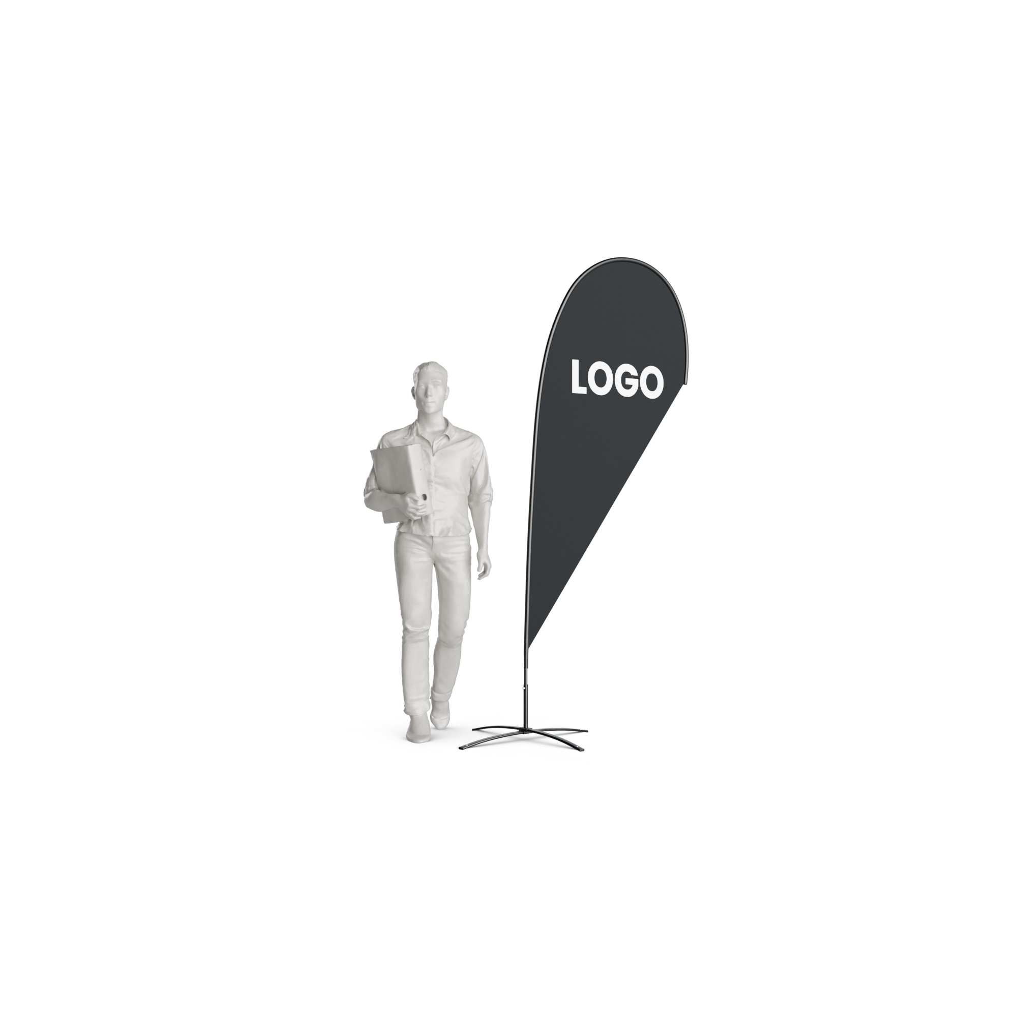 Beachflag Drop – Small (210 cm) in Wiesbaden kaufen auf City Medien Einkaufswelt für Partner