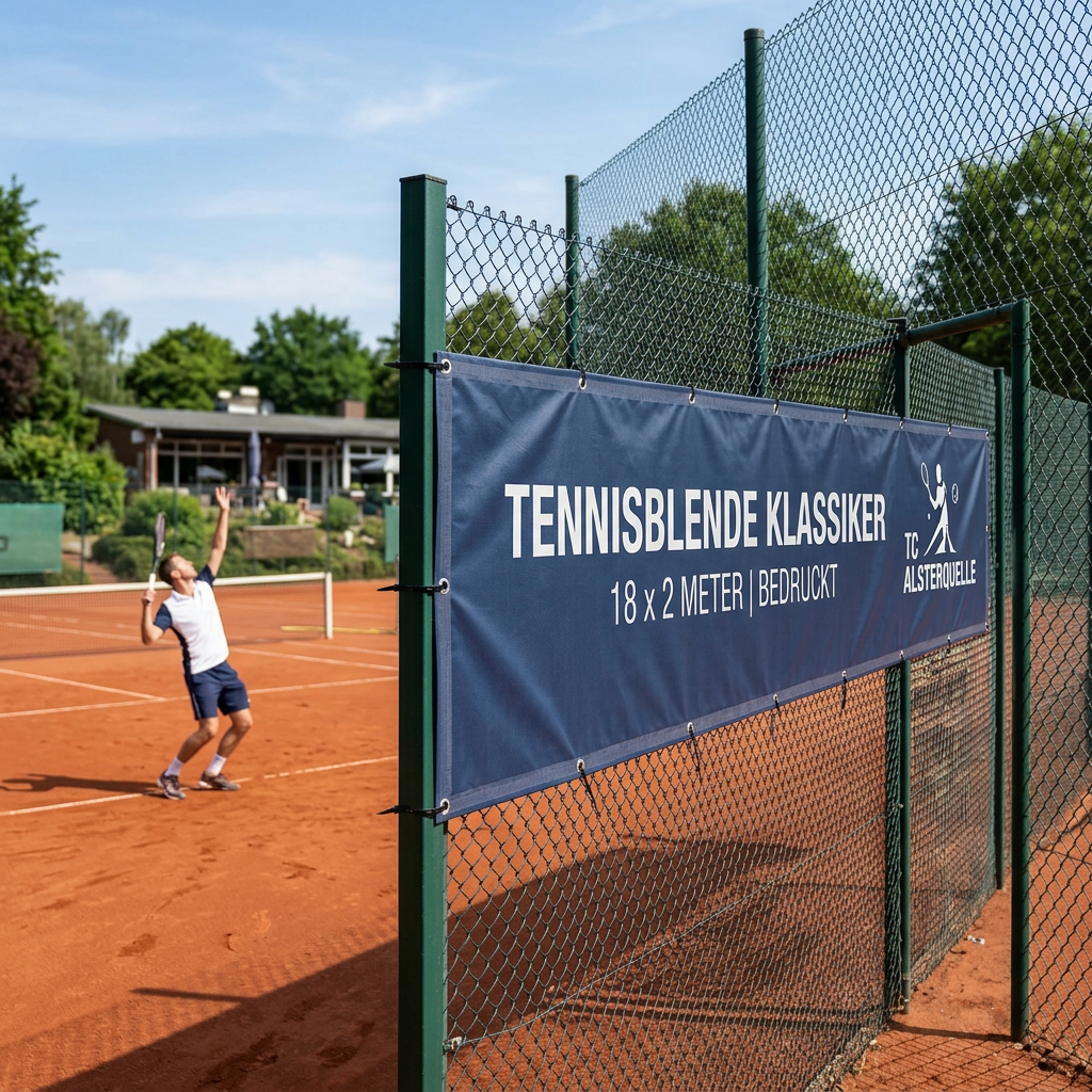 Tennisblende Klassiker | 18 x 2 Meter | bedruckt