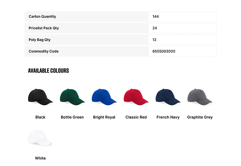 Basecap Basic Ultimativ 6 Panel Cap