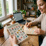 Vegane Stickerbogen