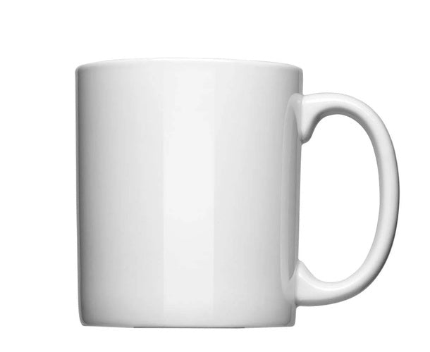 Fototasse – klassische weiße Keramiktasse, zylindrische Form mit Henkel, Frontansicht von Wiesbaden günstig kaufen, drucken lassen, online preiswert bestellen – Tassen, Werbeartikel, Fotogeschenke