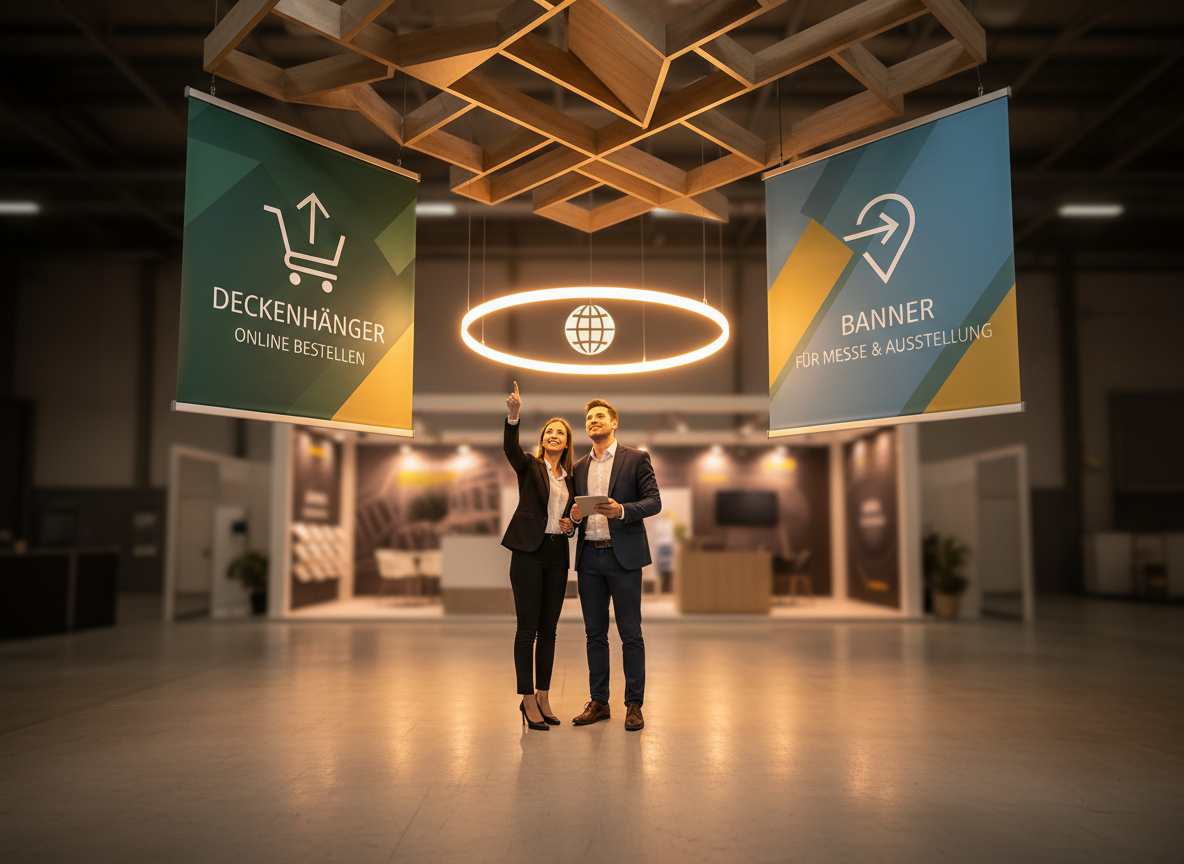 Deckenhänger & Banner für Innenwerbung