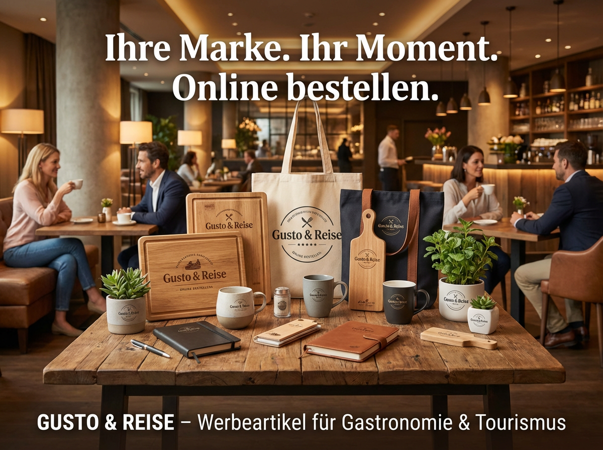 Giveaways & Werbeartikel für Gastro, Hotel & Reisen