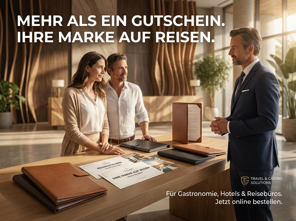 Reiseunterlagen & Dokumentenmappen für Gastro, Hotel & Reisen
