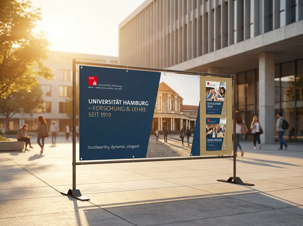 Schulbanner & Plakate für Schulen & Universitäten