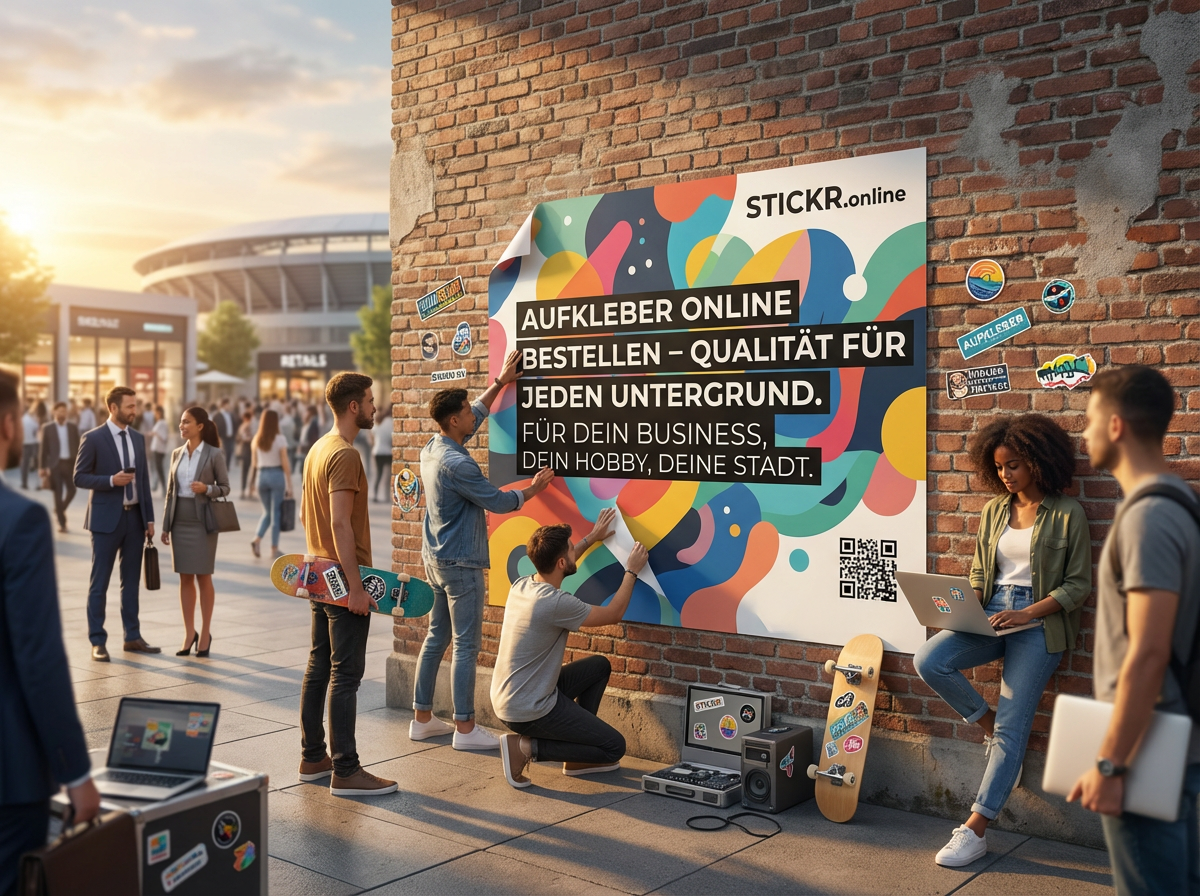 Polymere Aufkleber für Außenwerbung