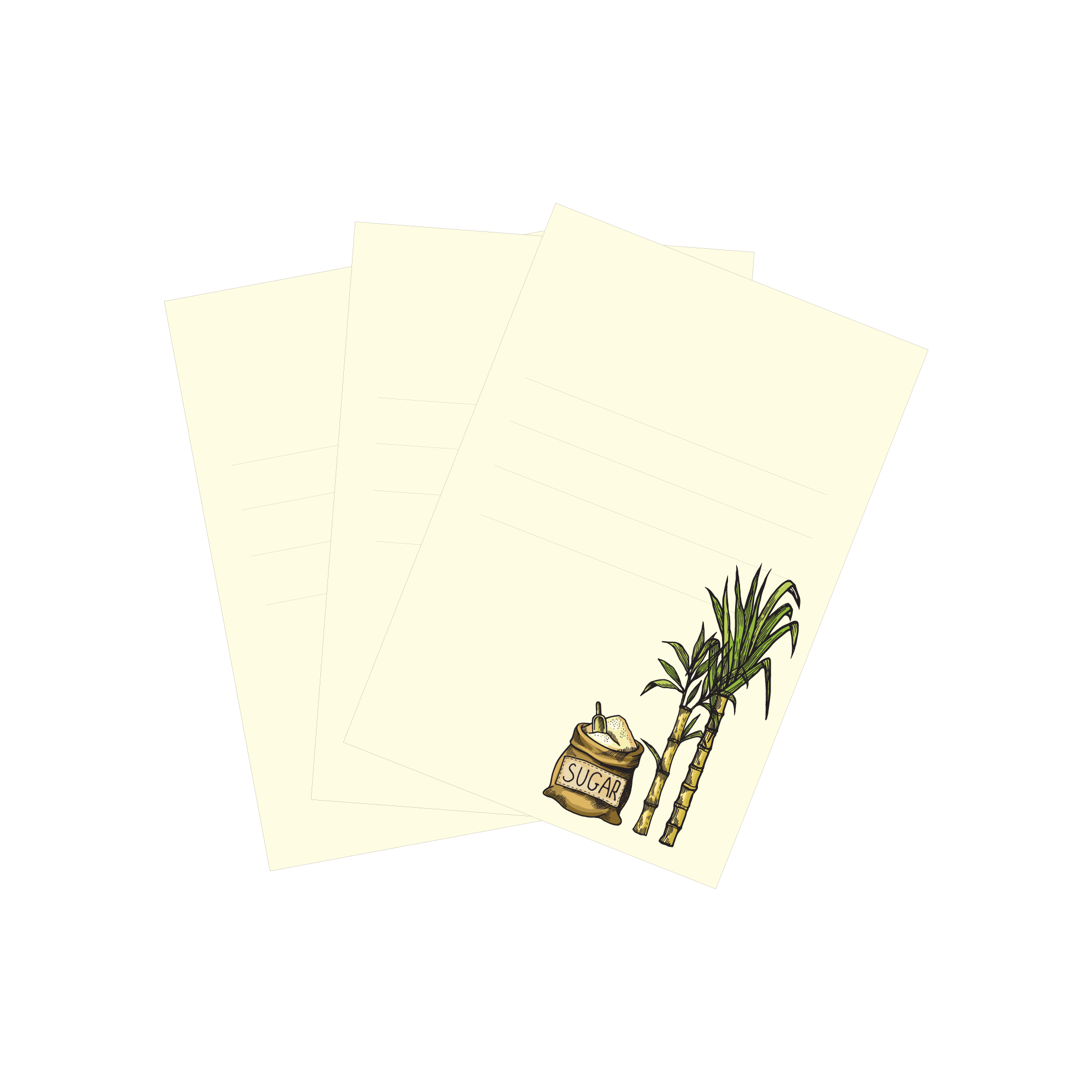 Briefpapier aus Zuckerrohrpapier, Wiesbaden