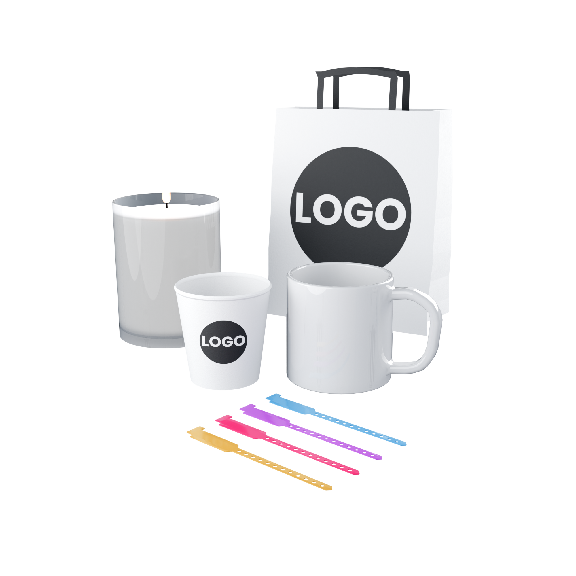 Werbe- & Eventartikel, Adventskalender, Becher, Beutel, Burgerfahnen, Buttons, Einlassbänder, Elektronik- & Computerzubehör, Gastroartikel, Gewinnspielartikel, Kerzen, Mousepads, Servietten, Smartphonehüllen, Stempel, Tassen, Tragetaschen, Tücher, Zahn...