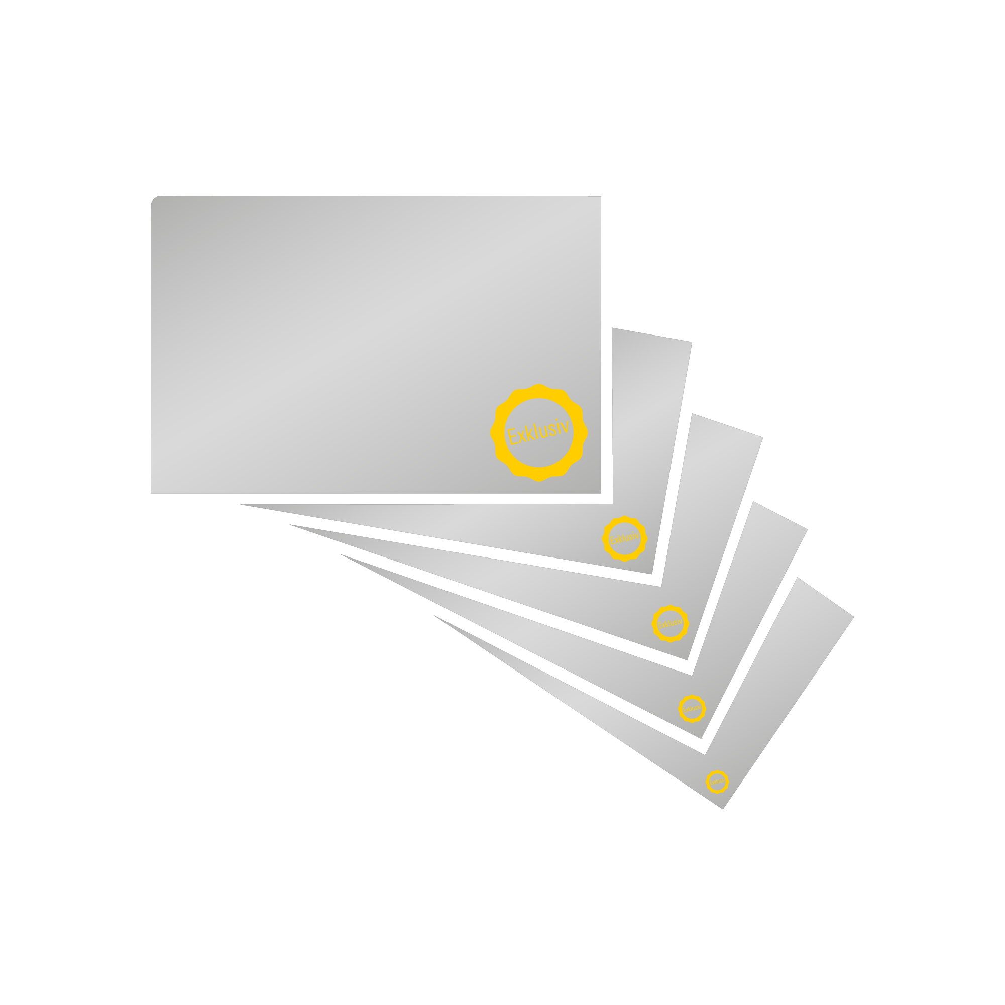 Visitenkarten mit Cellophanierung, Wiesbaden