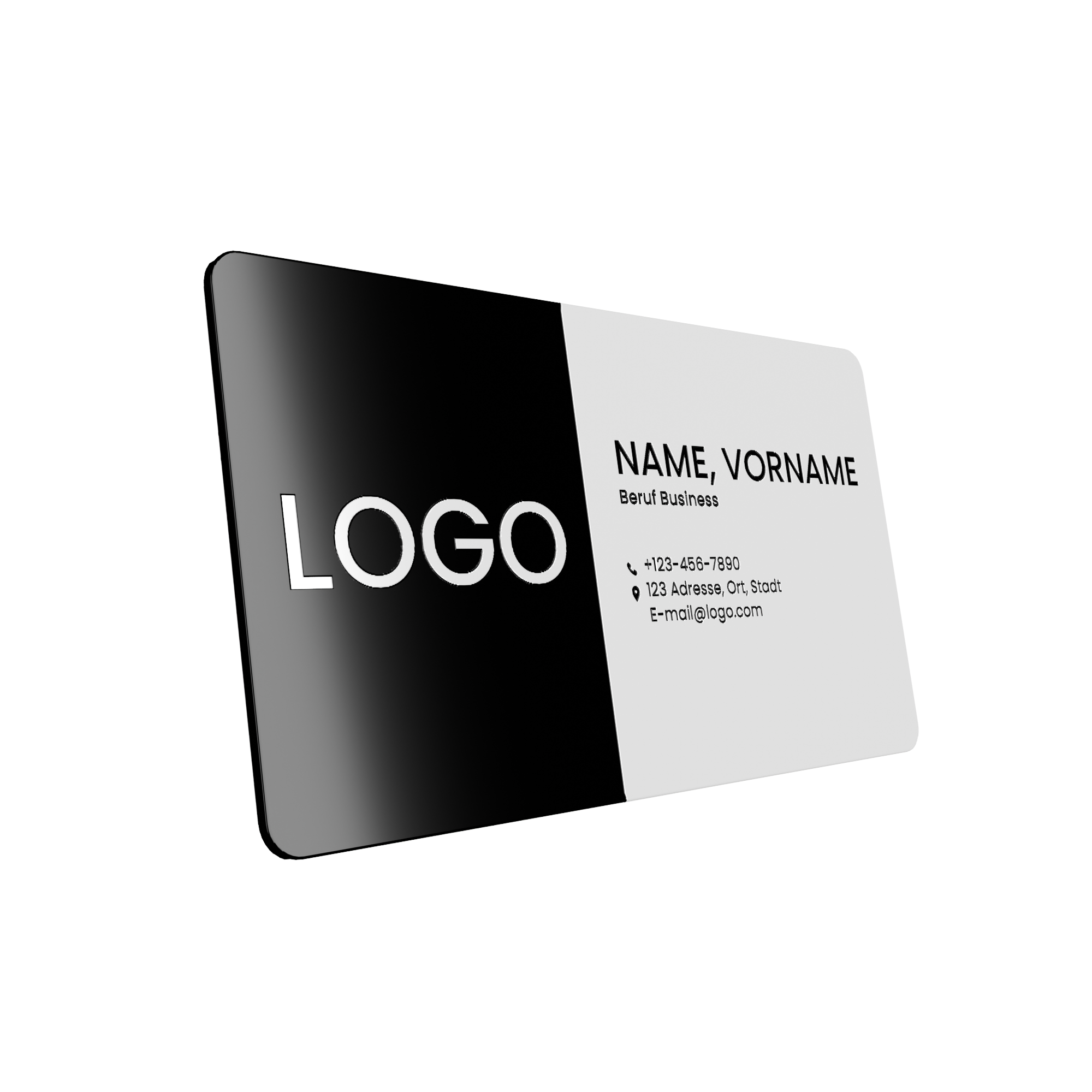 Visitenkarten mit abgerundetet Ecken