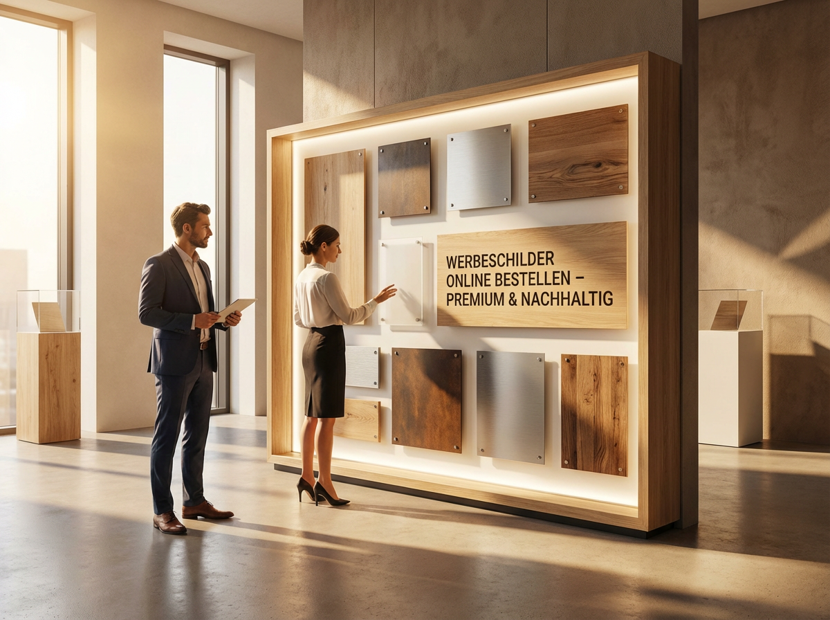 Werbeschilder für Ihre Innenwerbung