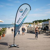 Beachflag Drop | Large (350 cm) | einseitig oder beidseitig bedruckt