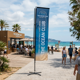 Beachflag Rechteck | Large (400 cm) | einseitig oder beidseitig bedruckt