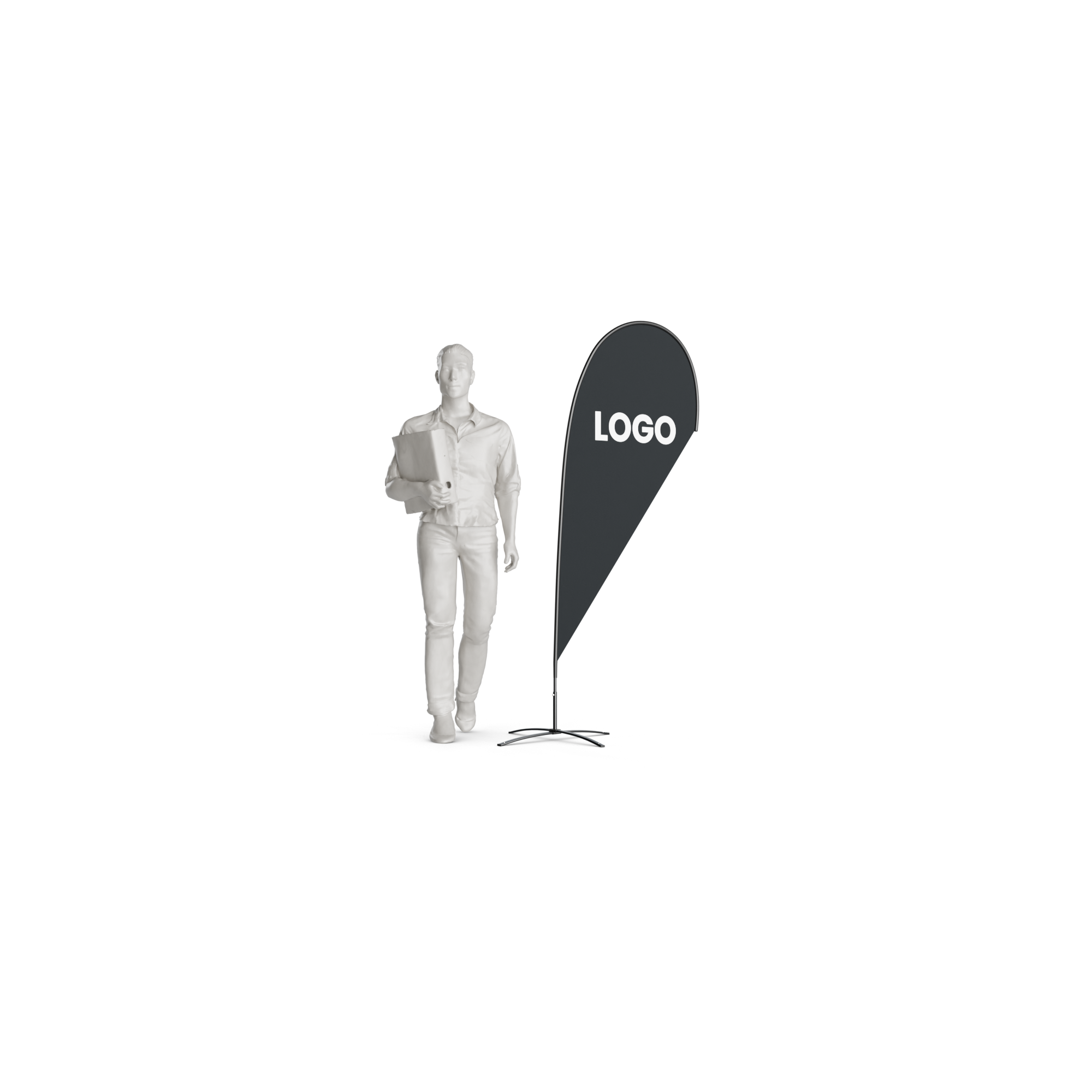 Beachflag Drop – Extra Small (189 cm) in Wiesbaden kaufen auf City Medien Einkaufswelt für Partner