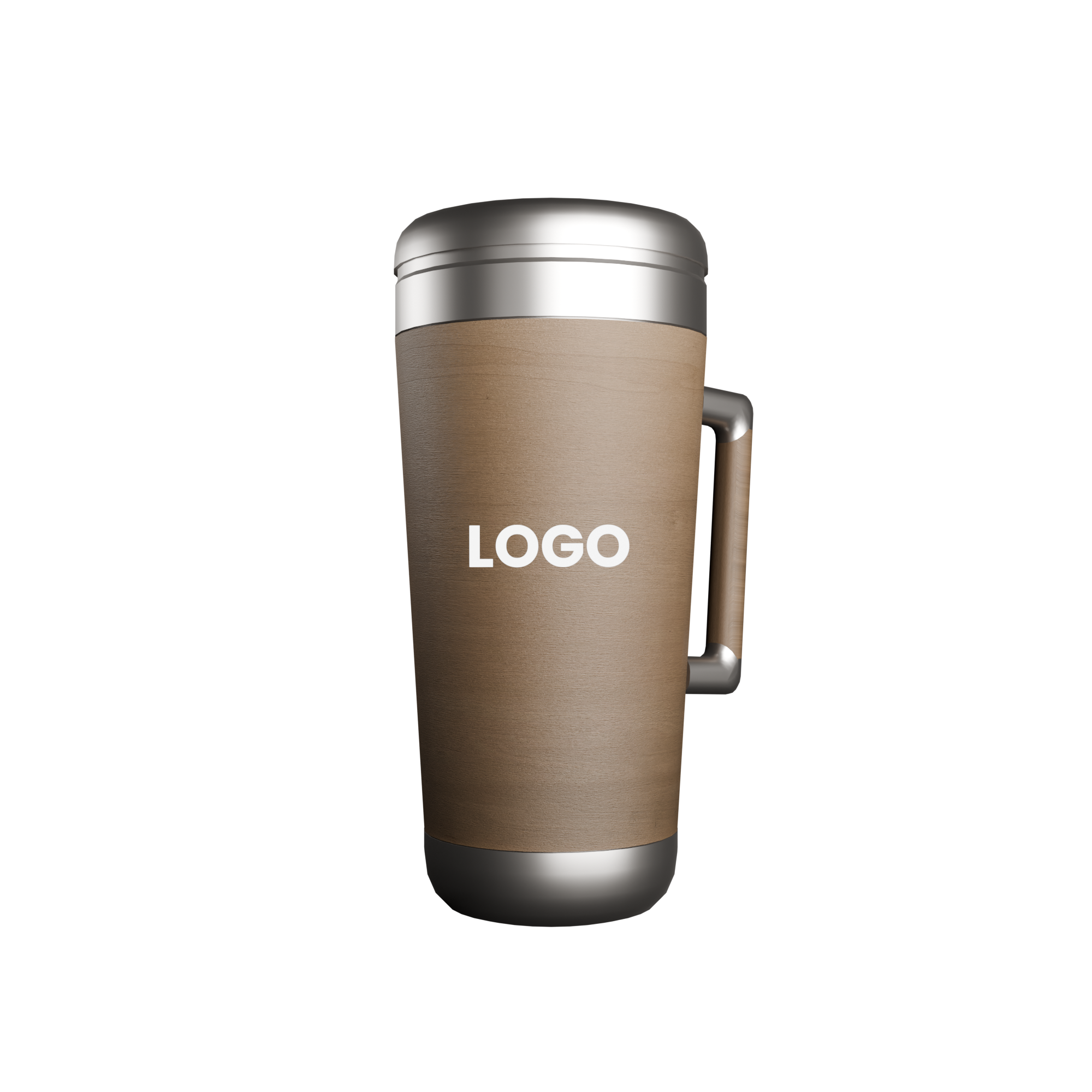 Isolierbecher Edelstahl und Bambus in Wiesbaden kaufen auf City Medien Einkaufswelt für Partner