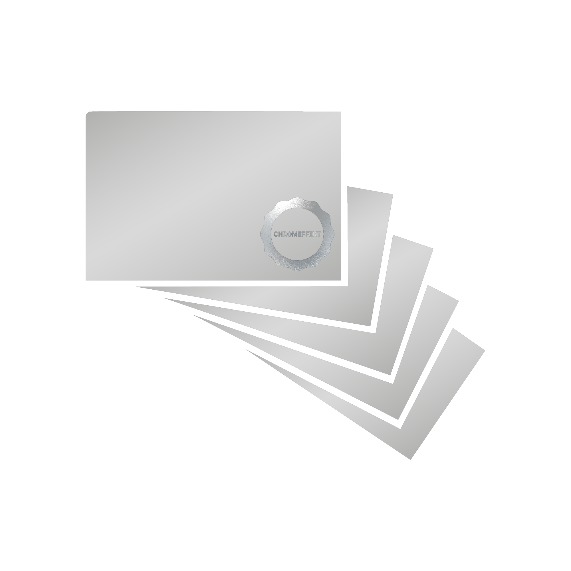 Visitenkarten auf Silber Chrom Karton in Wiesbaden kaufen auf City Medien Einkaufswelt für Partner